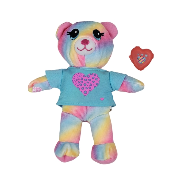 Build A Bear Smallfry Rainbow Tie Dye 7.5" Plush with Top - Picture 1 of 6